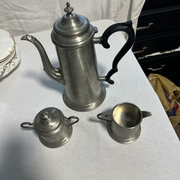 English Pewter Sheffield Coffee set - Picture 1 of 4